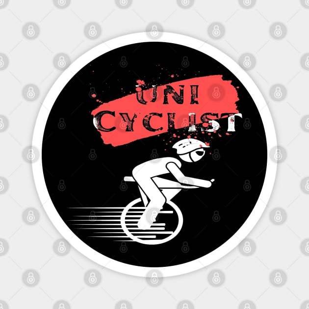 UNICYCLIST Magnet by Chris Coolski